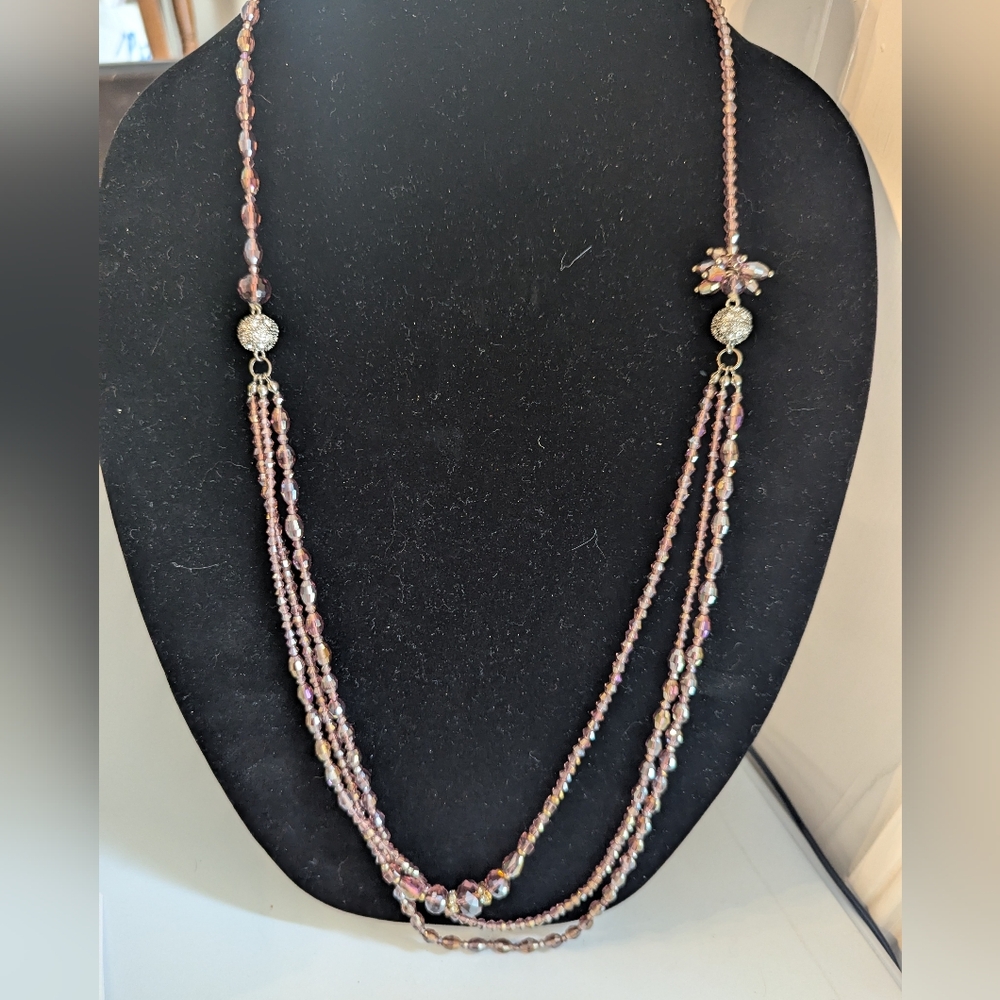 Park Lane 'Magnificient' Convertible Purple Beaded Necklace